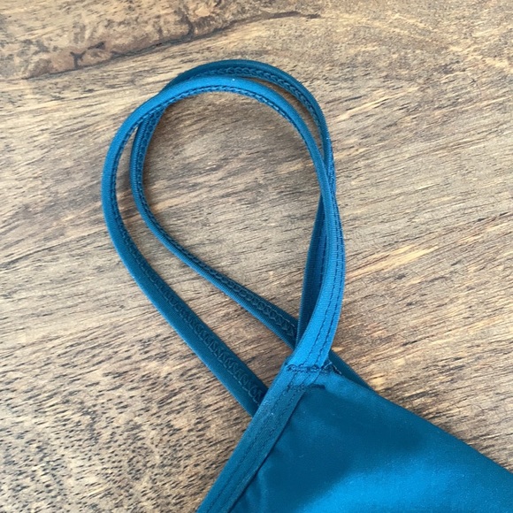 Dark green/teal sports bra - Picture 3 of 5